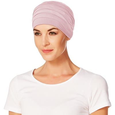 Turban na hlavu po chemoterapii Yoga jemný ružový - taktrochainak.sk