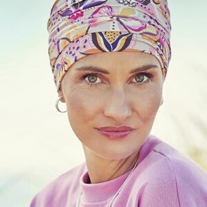Kvetinovy turban na hlavu po chemoterapii, namiesto parochne - taktrochainak.sk